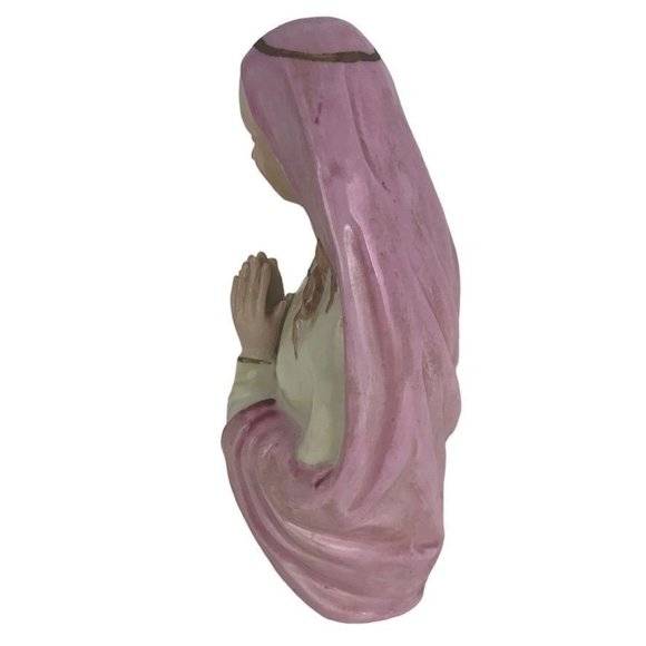 Lipper & Mann Creations Praying Virgin Mary Ceramic Figurine Midcentury Japan 6" - Picture 6 of 8